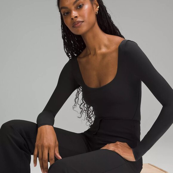 Wundermost Ultra-Soft Nulu Square-Neck Long-Sleeve Bodysuit - Picture 7 of 7